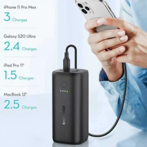 RP-PB208 20000mAh PD 50W 4 Port Power Bank Black