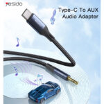 Nylon Braid USB TC To 3.5mm Pin Audio Cable for Mobile Phone| Headphone USB C Aux Converter
