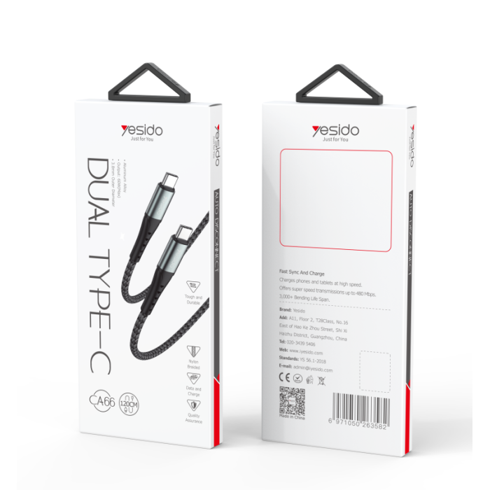 CA66 Newest Arrival Type-C to Type-C Cable