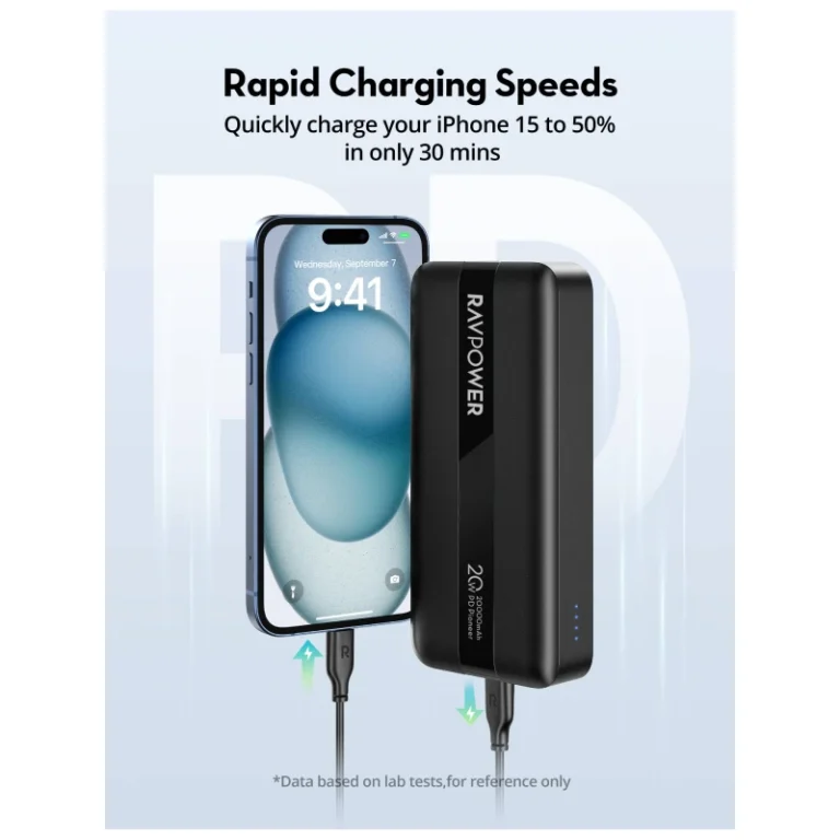RAV Power RP-PB1235 PD Pioneer 20W 3-Port 20000mAh Power Bank